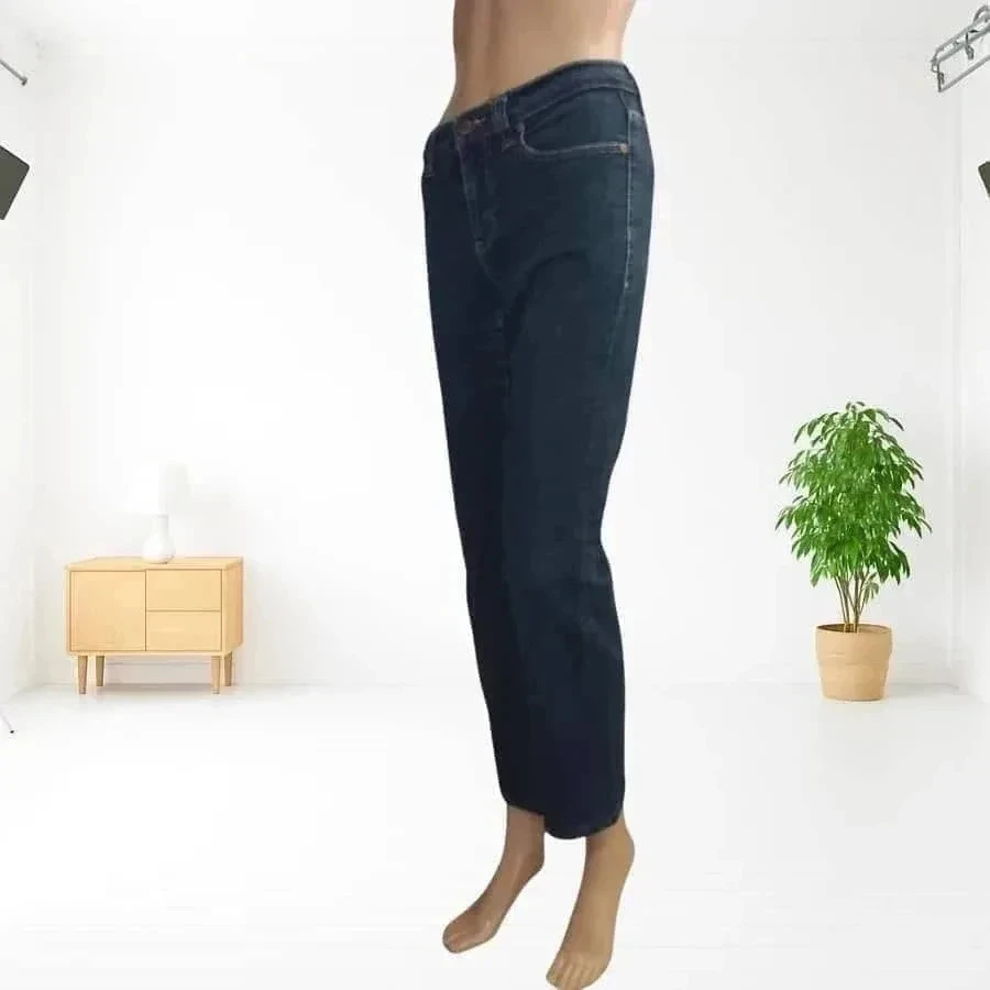 Lee Cooper jeans, straight cut - medium waist - stretch texture - navy blue – photo 6